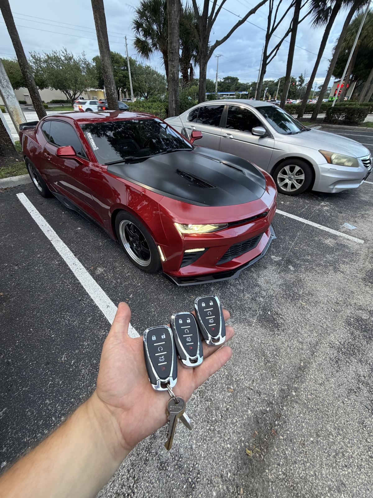 Chevrolet Camaro key fob copies cut and programmed on-site